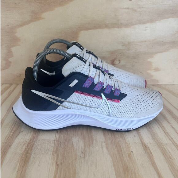 Nike -Air Zoom Pegasus 38 -Running Shoes -White/Blue -Women's - 7.5 - CW7358-101 - Picture 1 of 9